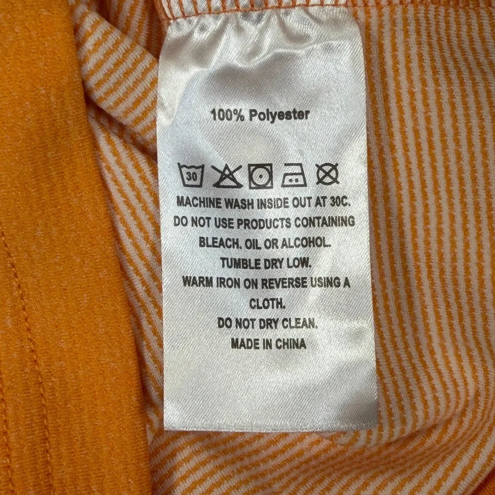 Maelreg Golf Performance Pullover 1/4 Zip Orange Melange Mens XL Wicking Stretch